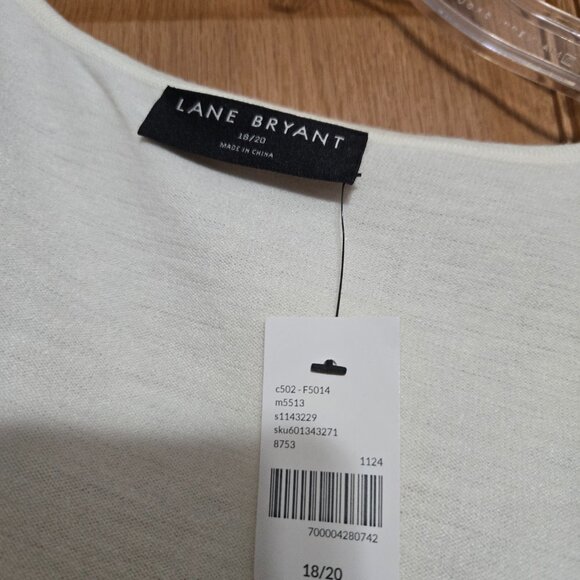 Long Sleeve 2-piece Sequin Cardigan, 18/20, Cream - Picture 3 of 3